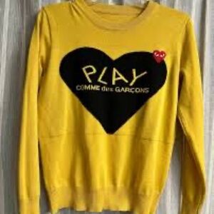 Comes des Garçons Play Yellow Sweater